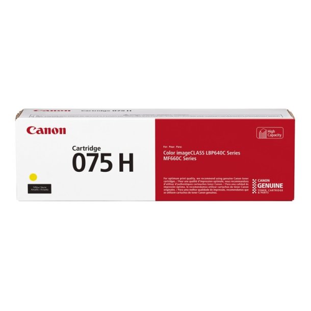 Canon 075H Y original tonerpatron XL Yellow - 2500 sider